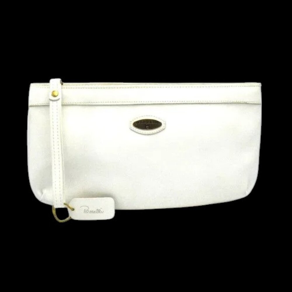 Vintage Leather Borelli Clutch with Wristlet